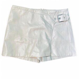 Bershkha Faux leather skort with buckle 0118/707